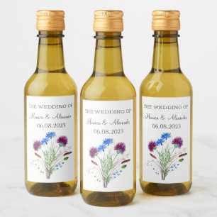 Thistor Floral Scottish Watercolor Festa de casame