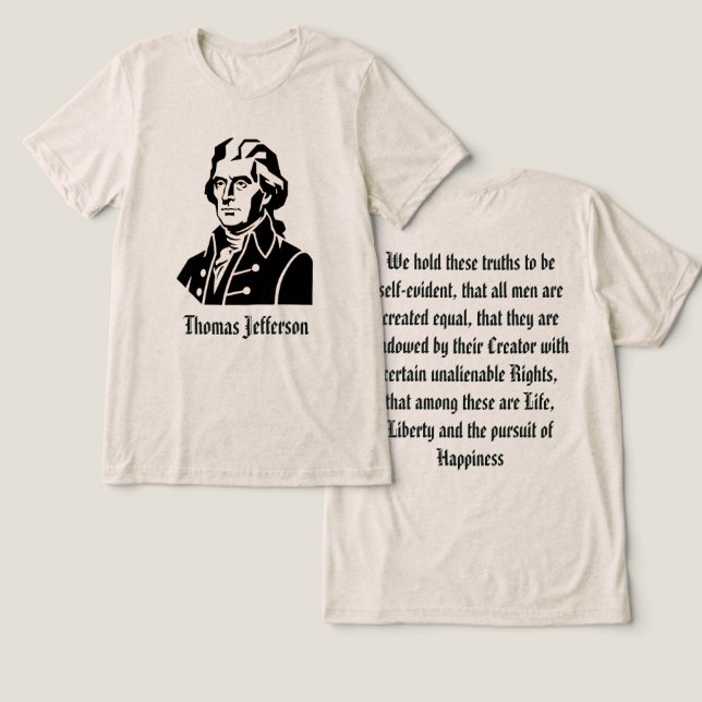 Thomas Jefferson  (Design Frente e Verso)