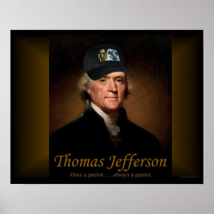 Thomas Jefferson ALIMENTOU ACIMA o poster