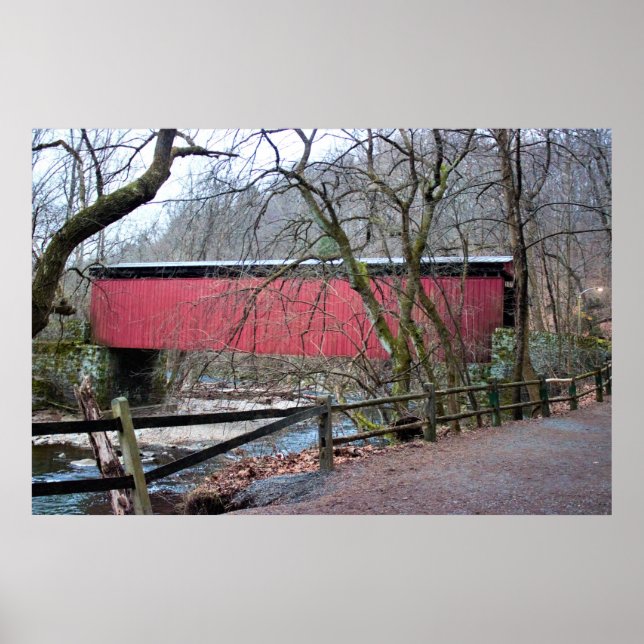 Thomas Mill Covered Bridge Poster (Frente)