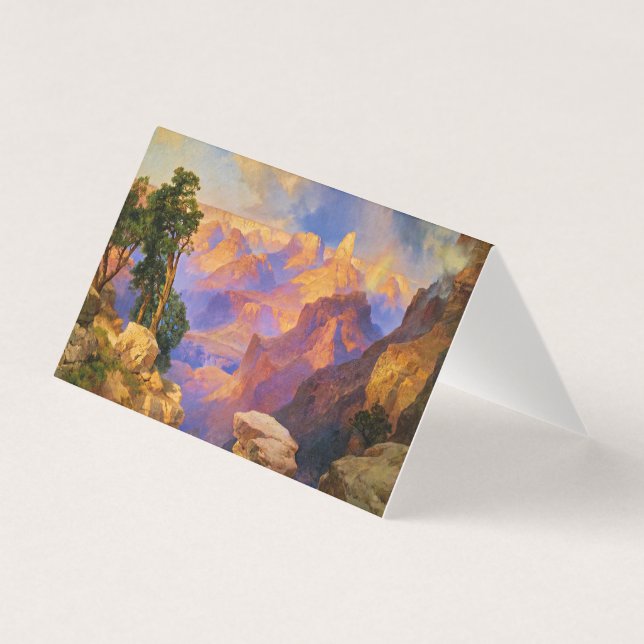 Thomas Moran art, Grand Canyon com arco-íris (Frente)