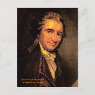 Thomas Paine - Cartão postal