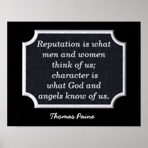 Thomas Paine - impressão de arte - citação
