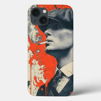 Thomas Shelby: Peaky Blinders Arte Vintage Fumaça