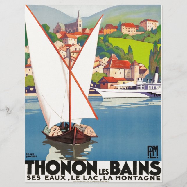 Thonon Les Bains French Viagem Europe (Frente)