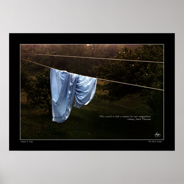 Thoreau Cotação Poster "O mundo é apenas uma canva (Frente)