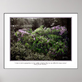 Thoreau Cote Poster - Ovelha Laurel