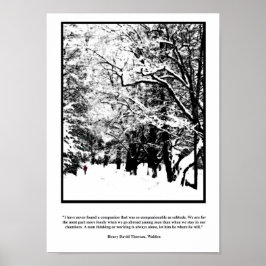 Thoreau Solitude Quote Poster - Passo Solitário No