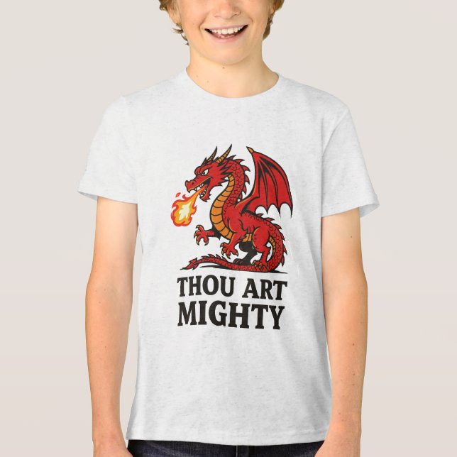 Thou Art Mighty Red Dragon With Fire Breath (Frente)