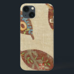 Three Leaves on Linen Texture Background<br><div class="desc">The best things come in threes! Set on a linen background these leaves look like they are floating toward the ground in an autumnal tumble. Catch them and place them on your wall today!</div>