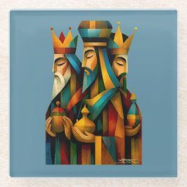 Three Wise Men Abstract Nativity Art 