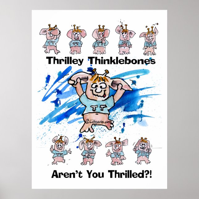 Thrilley Thinklebones Poster (Frente)