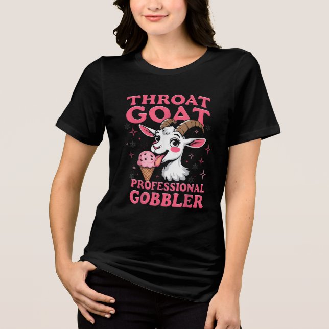 Throat Goat Professional Gobbler Funny Adult Humor (Frente)