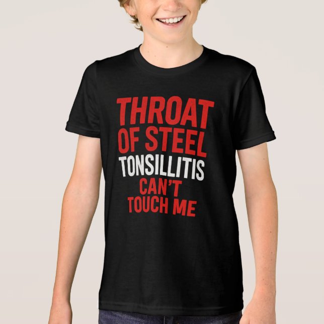 "Throat of Steel" Camisa Sobrevivente da amidalite (Frente)