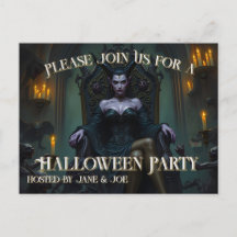 Throned Demon Queen em Candlelight - Convite