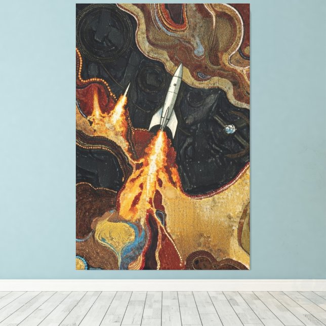 Thrusters canvas print (Insitu(piso de madeira))