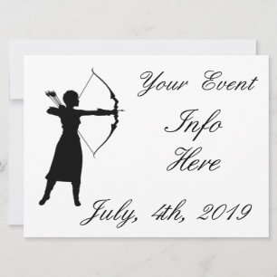 Thunder_Cove de Silhuette de Arqueiro feminino