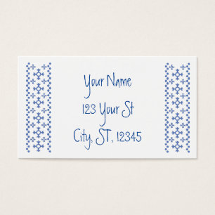 Thunder_Cove Padrão Flocos de Neve Azuis Escuros