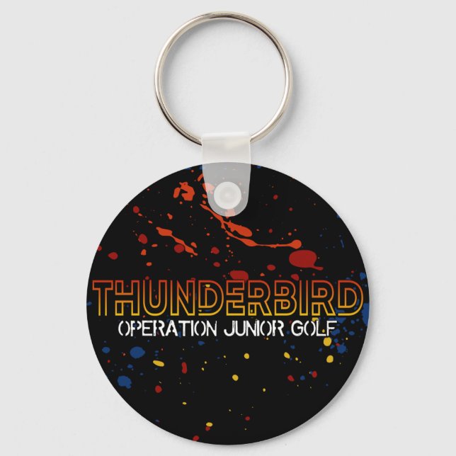 Thunderbird Golf Chaveiro - Splatter QR (Frente)