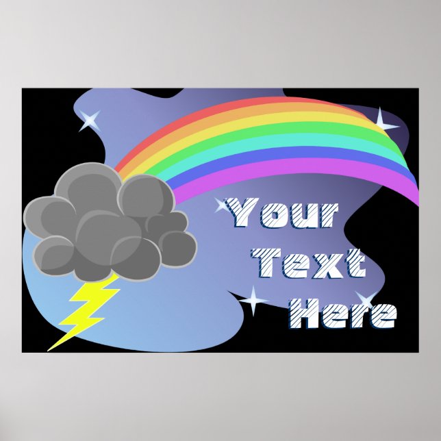 Thundercloud Rainbow Poster (Frente)