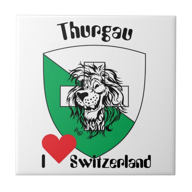 Thurgau Suíça lajota (Frente)