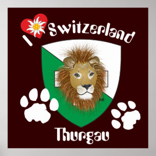 Thurgau Suíça Switzerland poster