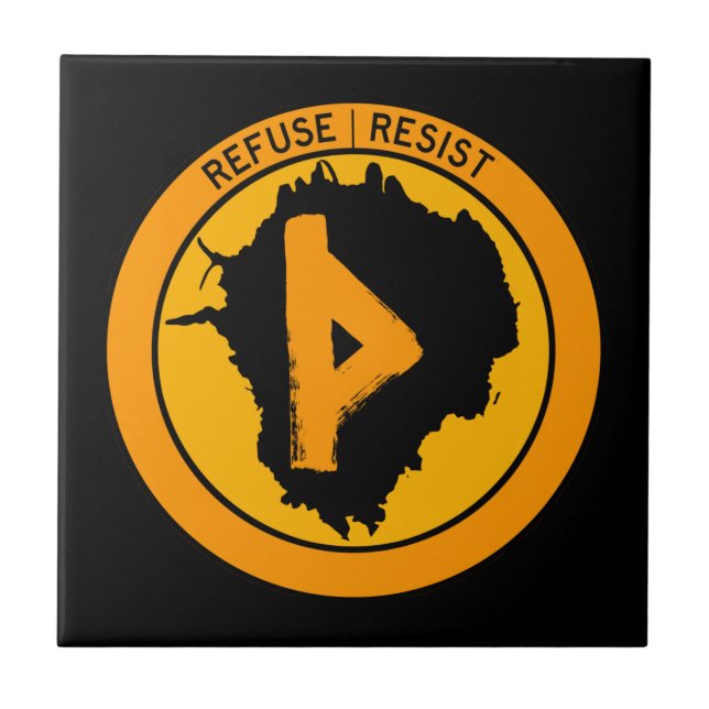 Thurisaz Inkblot Refuse Resistir (Frente)