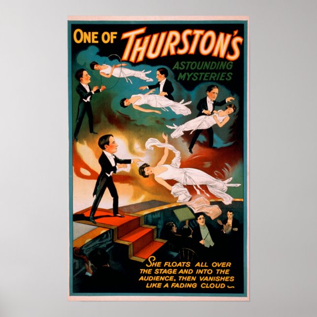 Thürston's Surpreendentes Mistérios Magic Poster (Frente)