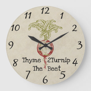 Thyme 2Tire O Relógio Da Parede Da Beet