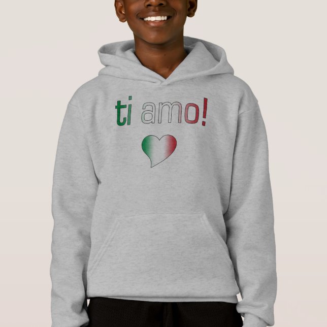 Ti Amo! Cores da bandeira de Italia (Frente)