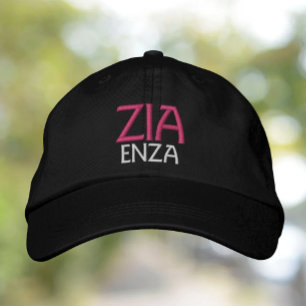 Tia de Boné bordado personalizada Zia