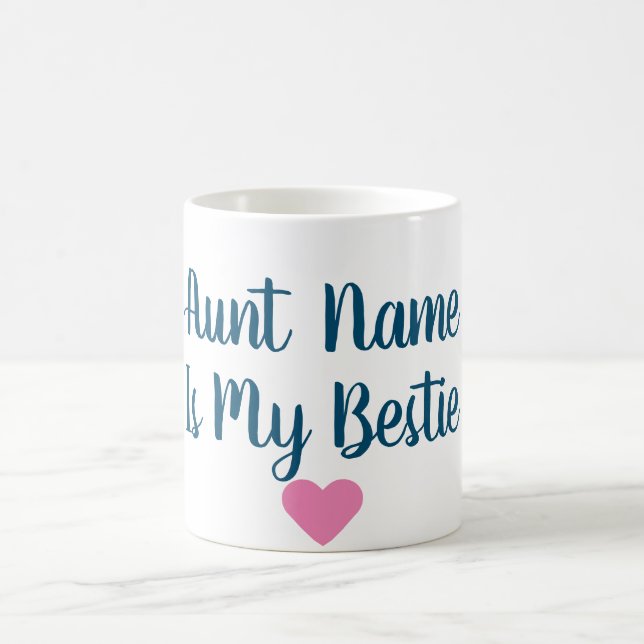 Tia feita sob encomenda Ser Meu Bestie Caneca (Centro)