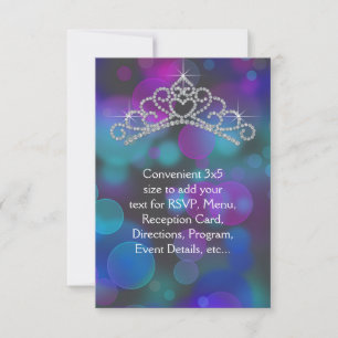 Tiaro Roxo Teal Para Todos os Fins RSVP