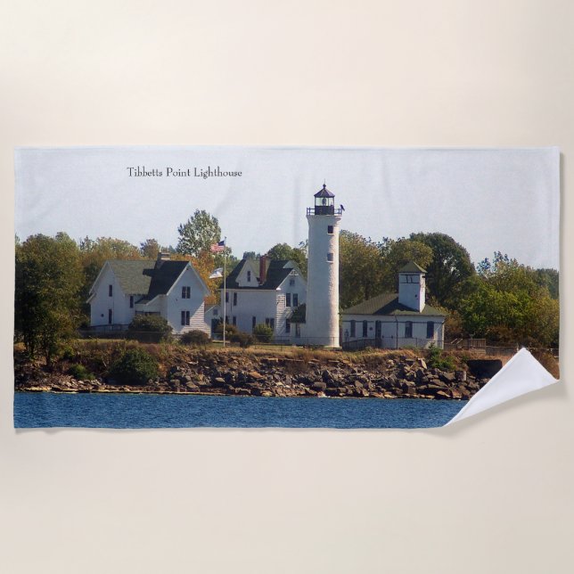 Tibbetts Point Lighthouse toalha de praia (Frente)