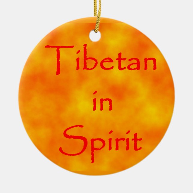 Tibetano em ornamento espiritual (Frente)