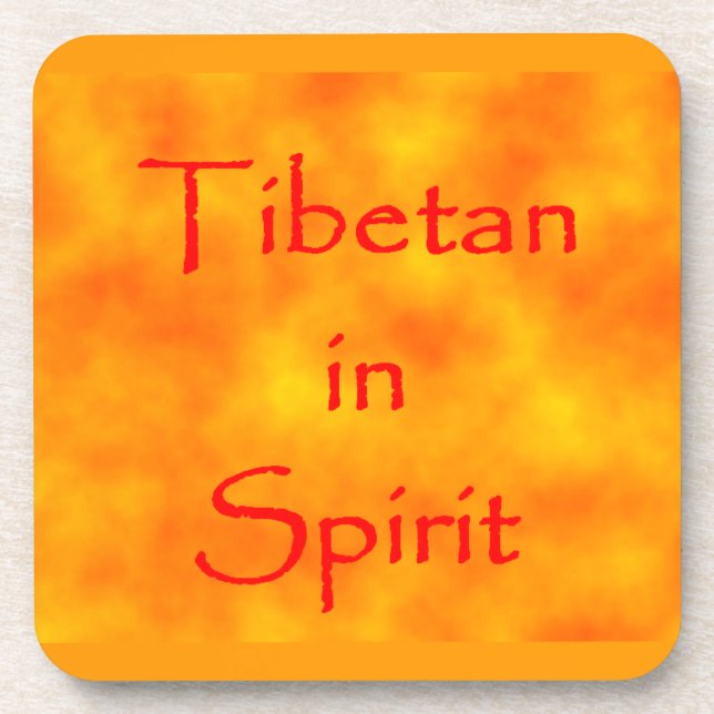 Tibetano na porta copos de espíritos (Frente)