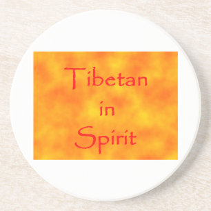 Tibetano na porta copos espirituosa