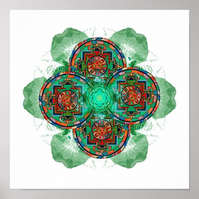 Tibetano - Poster Tantric Mandala (Frente)