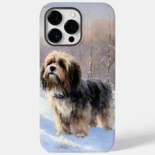 Tibetano Terrier deixa nevar o Natal