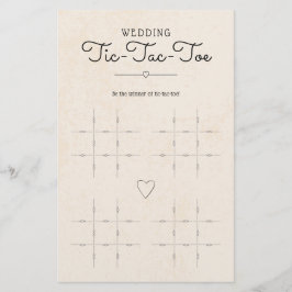 Tic-Tac-Toe de Casamento com Jogo de Mesa de Coraç