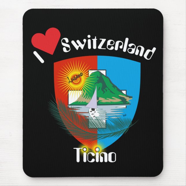 Ticino Svizzera / Tessin Schweiz Mousepad (Frente)