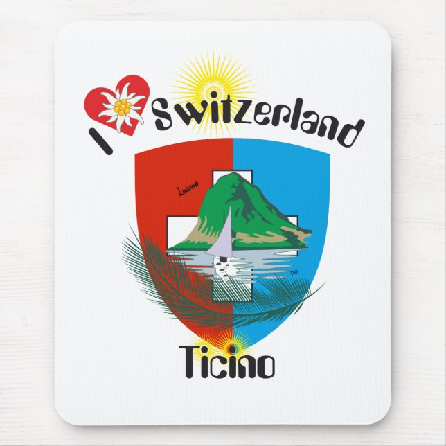Ticino Svizzera / Tessin Schweiz Mousepad (Frente)