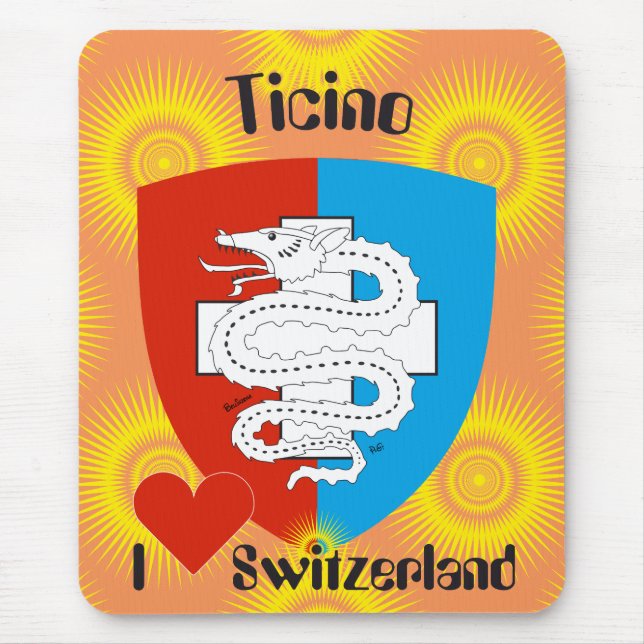Ticino Svizzera / Tessin Schweiz Mousepad (Frente)