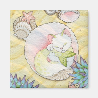 Tidepool treasures imã quadrada