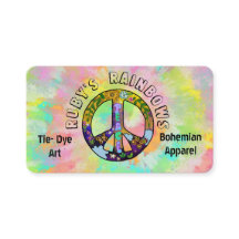 Tie-Dye Art e Bohemian Appreal Cartão de visita