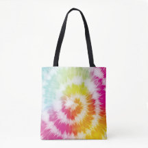 Tie Dye Birthday Favor Bag Tote Bag