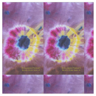 Tie-Dye Black Hole Sun #1 tecido