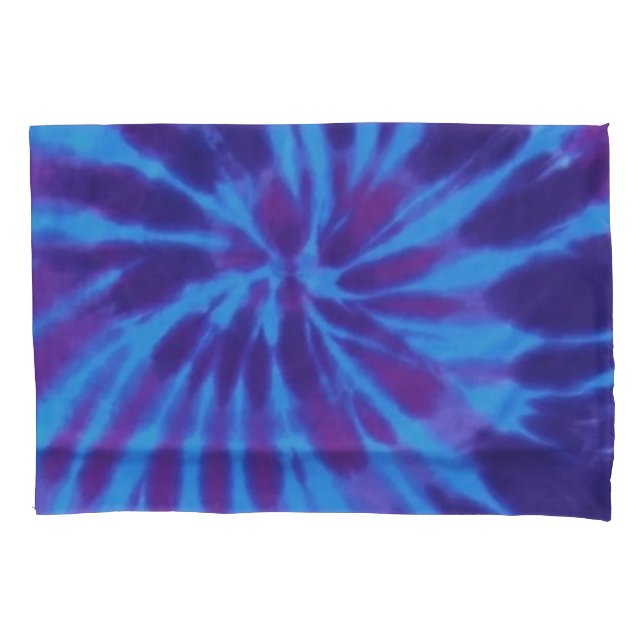 Tie Dye Blue Teal Purple Padrão Colorido Hippie (Frente)