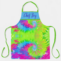 TIE-DYE COLORFUL ABSTRATO CHEF