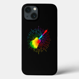 Tie Dye Guitar Music Design Colorida Guitarrista